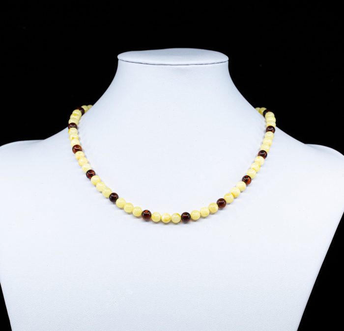 Amber Necklace - Round Beads BAN026 - Image 2