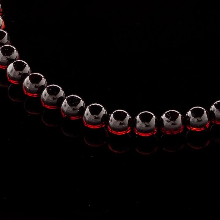 11-min Amber Necklace - Round Beads BAN007 - Image 2