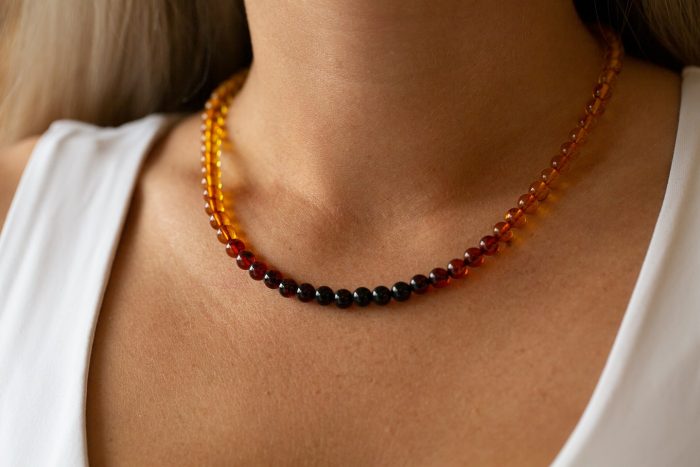 Amber Necklace - Round Beads BAN006 - Image 4