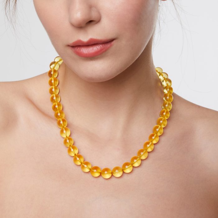 Amber Necklace - Round Beads BAN011 - Image 2