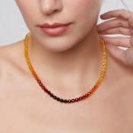 Amber Necklace - Round Faceted Beads BAN016 - Image 3