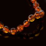 Amber Baby Teething Necklace - Round Baroque Beads BN005 - Image 2