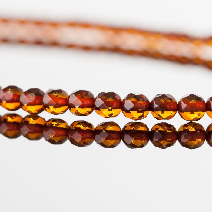 Amber Necklace - Round Faceted Beads BAN019 - Image 2