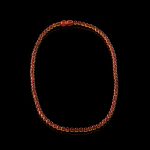 Amber Necklace - Round Faceted Beads BAN019