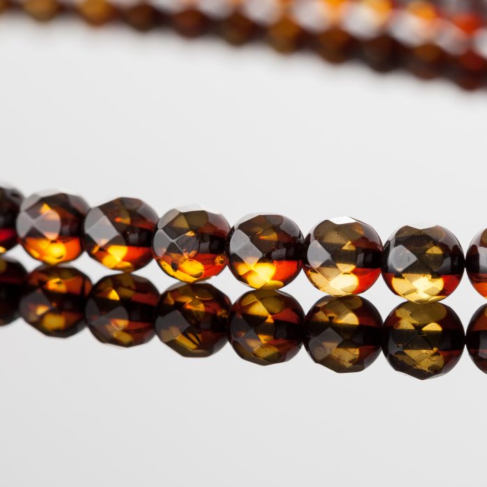 Amber Necklace - Round Faceted Beads BAN020 - Image 2