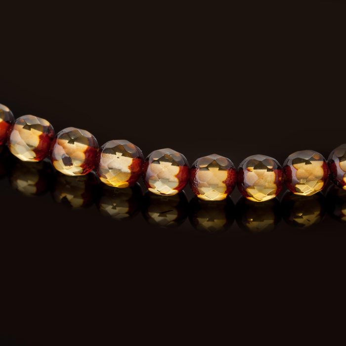 Amber Necklace - Round Faceted Beads BAN021 - Image 3