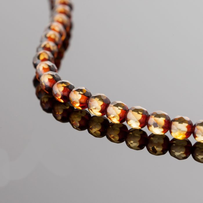 Amber Necklace - Round Faceted Beads BAN021 - Image 2
