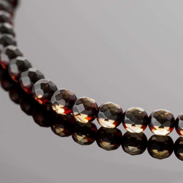 Amber Necklace - Round Faceted Beads BAN015 - Image 2