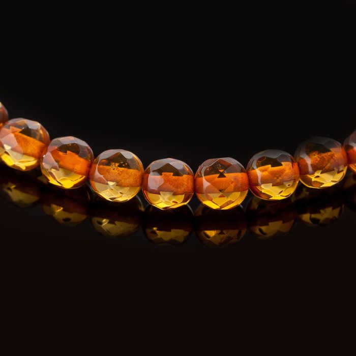 Amber Necklace - Round Faceted Beads BAN018 - Image 2