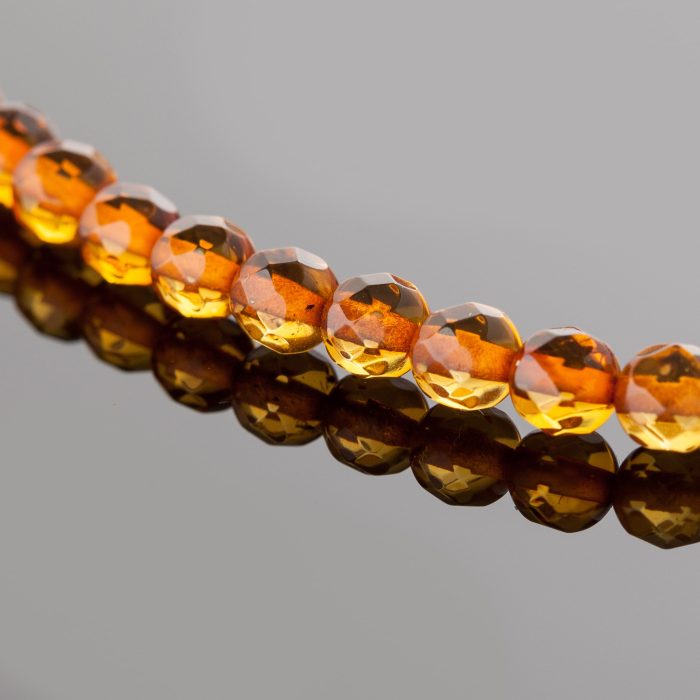 Amber Necklace - Round Faceted Beads BAN018 - Image 3