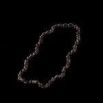 Amber Baby Teething Necklace - Matte Round Baroque Beads BN036