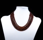 Amber Necklace - Multi-string Faceted Beads MUN031 - Image 3