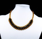 Amber Necklace - Braided Collar Faceted Beads MUN016 - Image 3