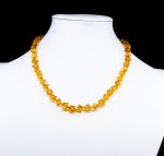 Amber Necklace - Hedgehog Cubic Beads HEDGN002 - Image 3