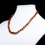 Amber Necklace - Hedgehog Cubic Beads HEDGN003