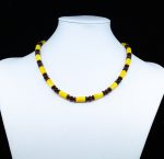 Amber Necklace - Cylinder Beads CYLN010 - Image 3