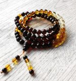 108 Amber Mala Prayer Beads BPB018 - Image 2