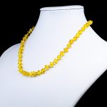 Amber Necklace - Hedgehog Cubic Beads HEDGN001