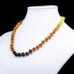 Amber Necklace - Hedgehog Cubic Beads HEDGN006