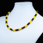 Amber Necklace - Cylinder Beads CYLN010