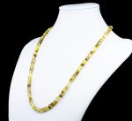 Amber Necklace - Matte Cylinder Beads CYLN011