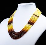 Amber Necklace - Multi-string Beads MUN021