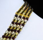 Amber Necklace - Multi-string Beads MUN027 - Image 2