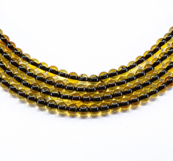 Amber Necklace - Multi-string Beads MUN030 - Image 2