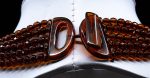 Amber Necklace - Multi-string Faceted Beads MUN031 - Image 4