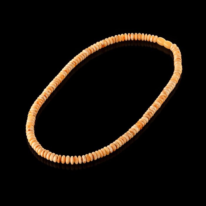 Amber Necklace - Rondelle Disc Beads DIN007 - Image 3