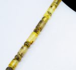 Amber Necklace - Matte Cylinder Beads CYLN011 - Image 2