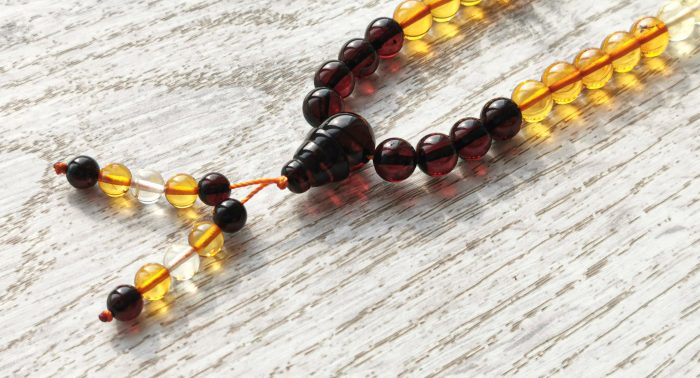 108 Amber Mala Prayer Beads BPB018 - Image 3