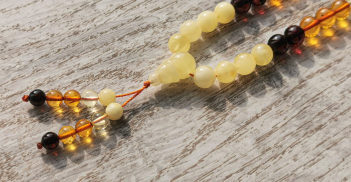 108 Amber Mala Prayer Beads BPB017 - Image 4