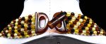 Amber Necklace - Multi-string Faceted Beads MUN025 - Image 4