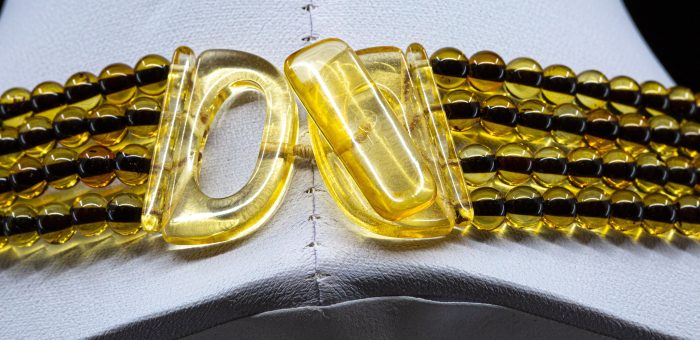 Amber Necklace - Multi-string Beads MUN027 - Image 4