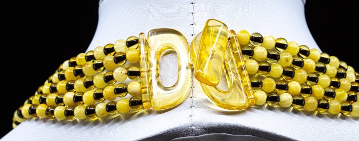 Amber Necklace - Multi-string Beads MUN029 - Image 4