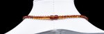 Amber Necklace - Braided V-Shape Faceted Beads MUN037 - Image 4