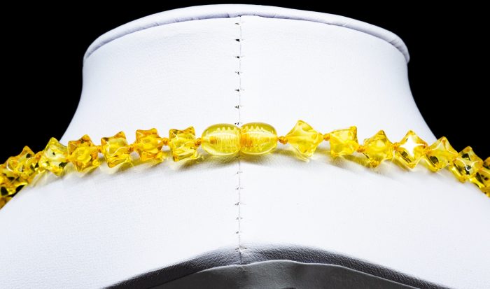 Amber Necklace - Hedgehog Cubic Beads HEDGN001 - Image 4