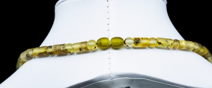 Amber Necklace - Matte Cylinder Beads CYLN011 - Image 4