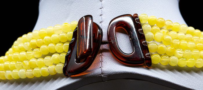 Amber Necklace - Multi-string Beads MUN021 - Image 4