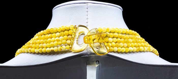 Amber Necklace - Multi-string Beads MUN010 - Image 5