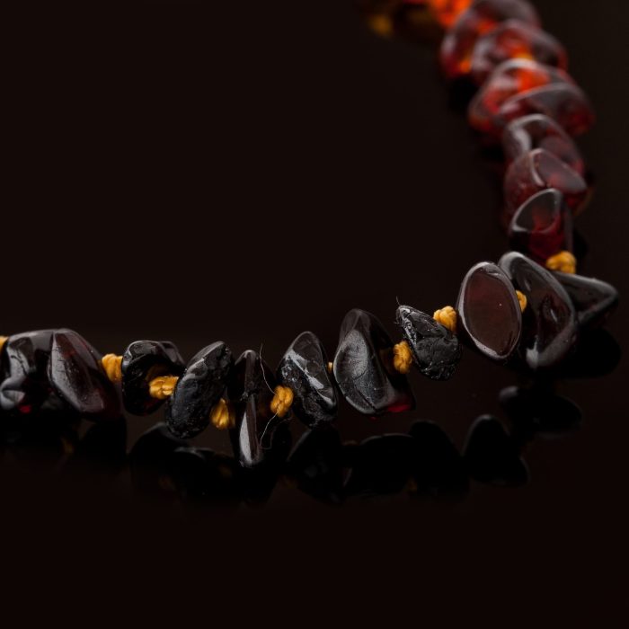 Amber Baby Teething Necklace - Chips Shape Beads BN027 - Image 2