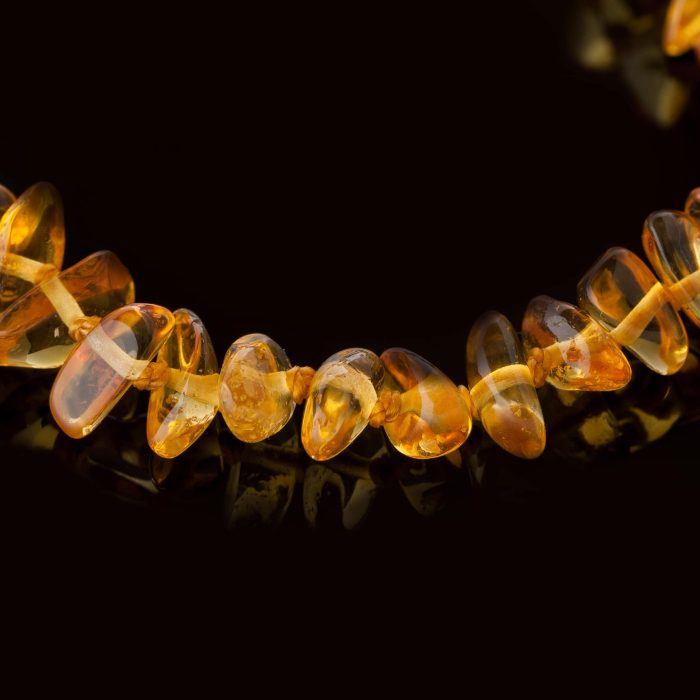 Amber Baby Teething Necklace - Chips Shape Beads BN029 - Image 2