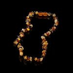 Amber Baby Teething Necklace - Chips Shape Beads BN028