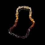 Amber Baby Teething Necklace - Flat Shape Beads BN021