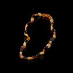 Amber Baby Teething Necklace - Flat Shape Beads BN022