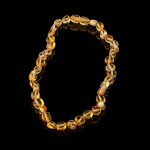 Amber Baby Teething Necklace - Flat Shape Beads BN023