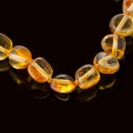 Amber Baby Teething Necklace - Flat Shape Beads BN023 - Image 2