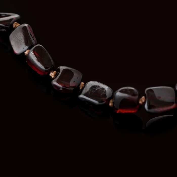 Amber Baby Teething Necklace - Flat Shape Beads BN020 - Image 2