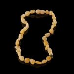 Amber Baby Teething Necklace - Flat Shape Beads BN024
